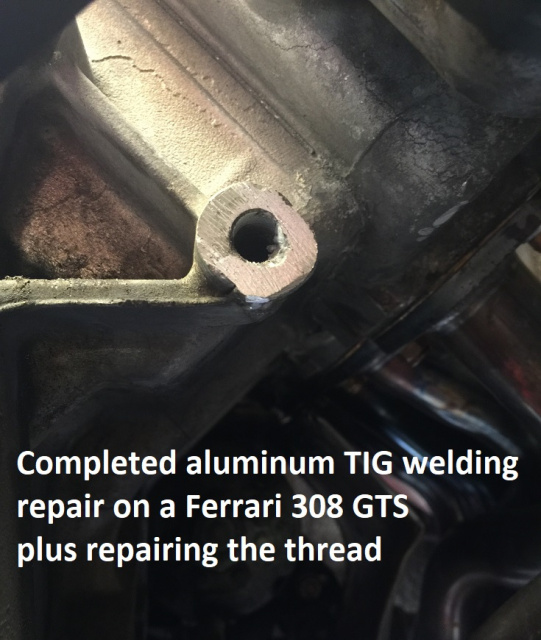 Mobile aluminum Ferrari welding repairs
